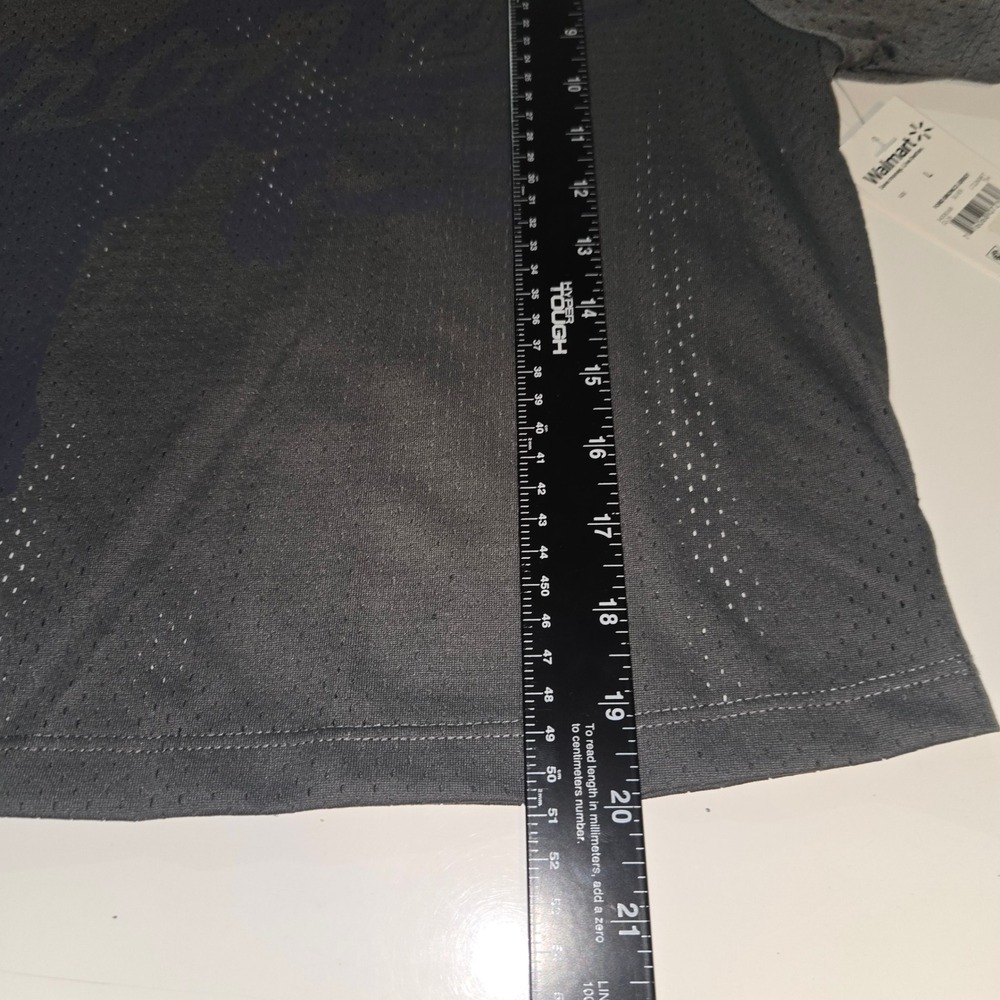 Ford Bronco 83 Graphic Mesh Jersey Crop Top Gray Short Sleeve Womens Large NWT - Picture 3 of 4